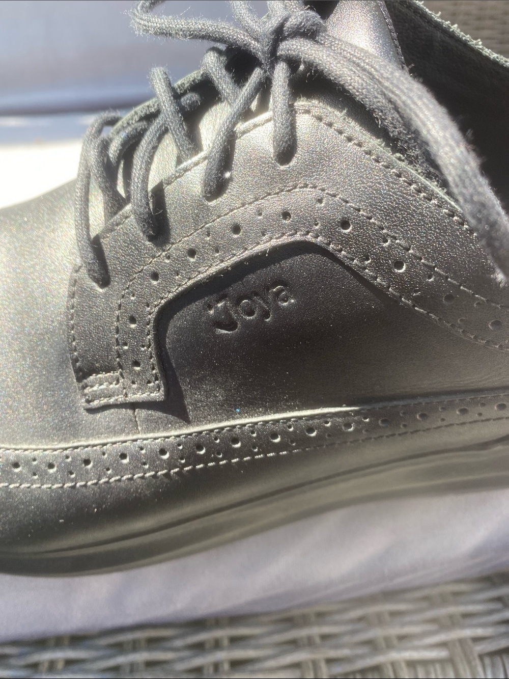 Classic Black Derby Oxfords with Premium Lace-Up Comfort ALL LEATHER SWISS TEC - Picture 3 of 7